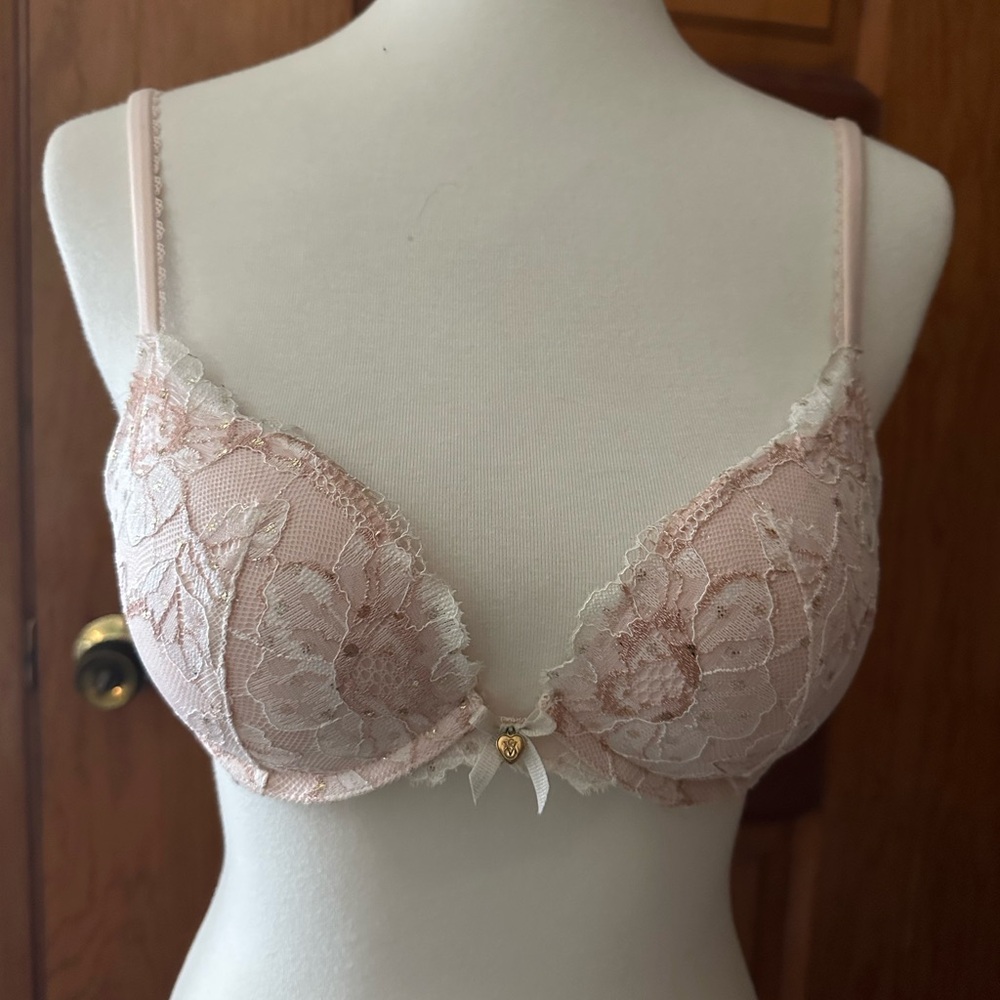 Victoria's Secret Floral Lace Bra in Blush - Picture 2 of 6